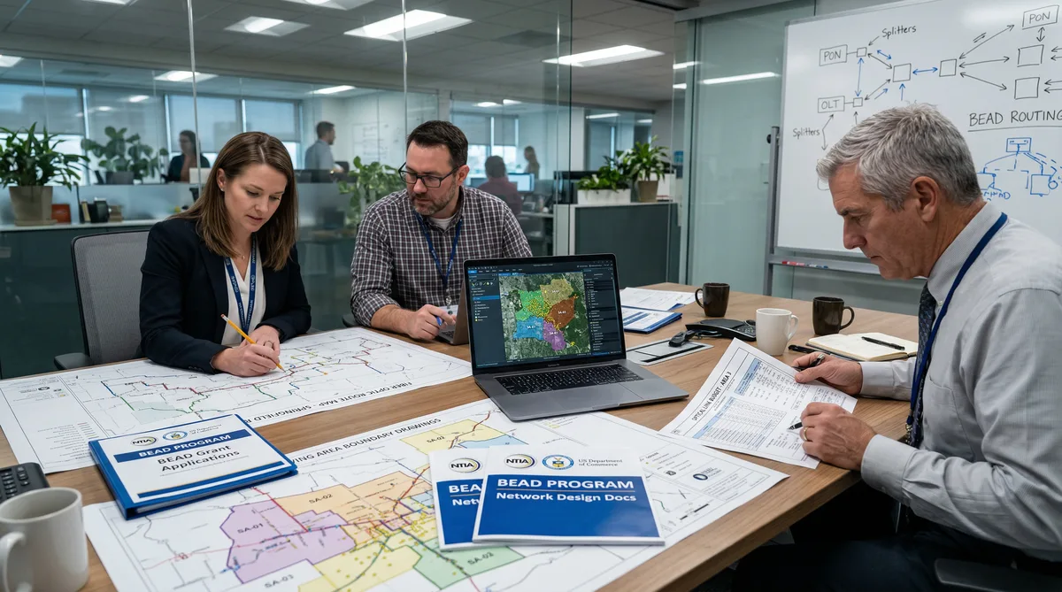 Fiber network HLD for BEAD subgrantees meeting NTIA documentation standards